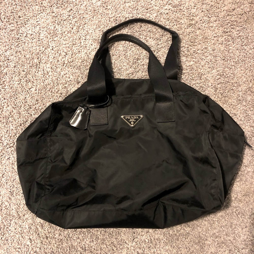 PRADA tessuto duffle bag